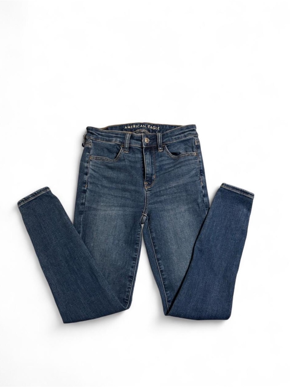 American Eagle Next Level Stretch Blue Skinny Jeans Size 4